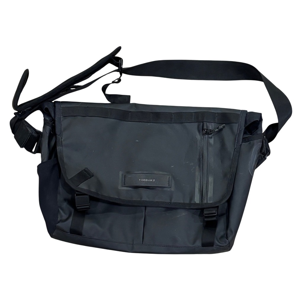 Timbuk2 Especial Messenger Bag Black Waterproof Cycling Commuter Laptop Bag